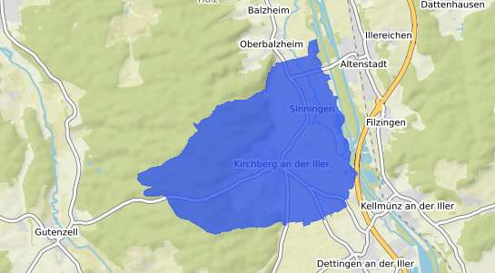 Bodenrichtwertkarte Kirchberg an der Iller